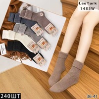 LeoTurk,Носки женские теплые,верблюжья шерсть,однотонные в рубчик Арт 1485