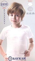 Байкар футболка для мальчика белая Арт.2222