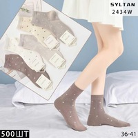 SYLTAN Носки женские короткие хлопок,с рисунком Арт.2434