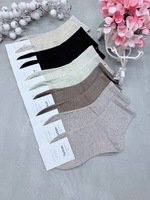 TURKAN,Носки женские средне-укороченные,хлопок,ассорти однотонные Арт 689