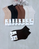 ROE RUE,Носки женские короткие теплые,Кашемир однотонные,ассорти Арт 2778