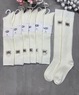 UGG,Гольфы женские теплые,шерсть ламы,рубчик,молочные Арт 3641-41