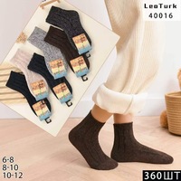 LeoTurk,Носки детские теплые,Верблюжья шерсть,средне-укороченные,ассорти в рубчик Арт 40016