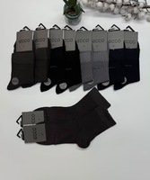 eCcO,Носки мужские средне-укороченные,хлопок ассорти,однотонные Арт 07-2