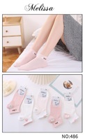 MELISSA Носки женские, хлопок,короткие,с рисунком Полоски  Арт.486