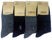 ЛИМАКС (LIMAX) Носки мужские средне-укороченные ассорти "маленький рисунок на паголенке"Арт.В6168В