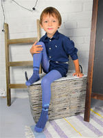 Лукоморье Колготки для мальчиков с рисунком ПИКАП джинс Арт. КР-м158-джинс