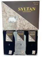 SYLTAN Носки мужские кашемир в подарочной упаковке "Зигзаг" Арт.7127