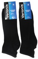 Веронис носки мужские средне укороченные черные Арт.М5А1